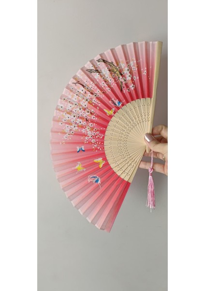 Japon Zerafeti Serisi – Sakura No Yume Ahşap Yelpaze fiyatları