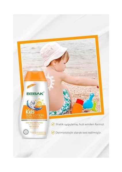 Bebak Bebek Güneş Koruyucu Losyon 50+ Spf 200 ml modelleri