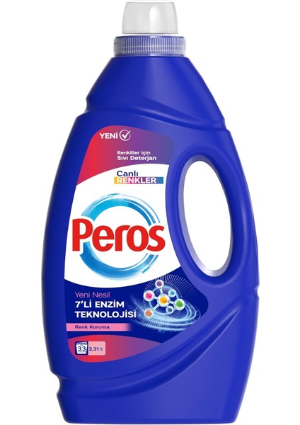 Peros 2,31 L Sıvı Çamaşır Deterjanı Renkliler
