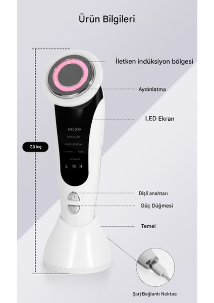 7 Program Boyun ve Yüz Germe Sarkma Kırışıklık Ems Güzellik ve Yüz Germe Masaj Cihazı fiyatları