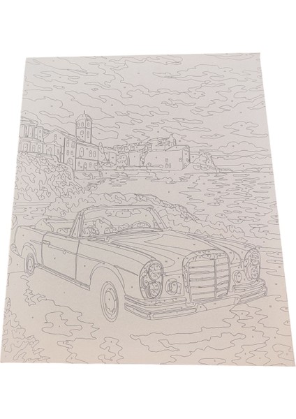 Sayılarla Boyama Seti 40X50 cm (Çıtalı) Fırça Boya Dahil Numaralı Tuval Sepet Mor Çiçekler indirimleri