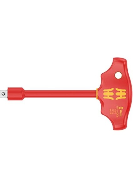 05005120001 410 I Vde B Yalıtımlı T Kol Tornavida, 3/8 Inç Lokma Anahtar Uçları Için, 3/8 Inç x 130 Mm, Kırmızı fiyatları