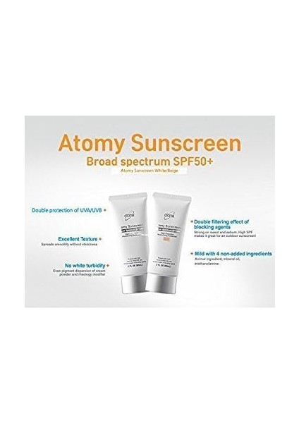 Atomy Sunscreen SPF50 Pa (Whi?te) fiyatları