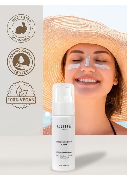 Cúre De La - Sunscreen 50 Spf Güneş Kremi - Uva/uvb Korumalı - Panthenol & Niasinamid & Hyalüronik Asit fiyatları