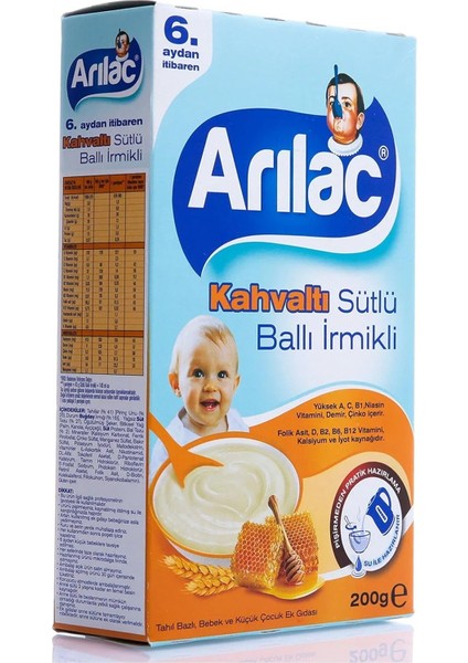 Arılac Instant Ek Gıda Ballı Irmikli 200 G modelleri
