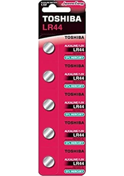 LR44 AG13 1.5V Alkalin 5 Piller (% 0 Cıva)
