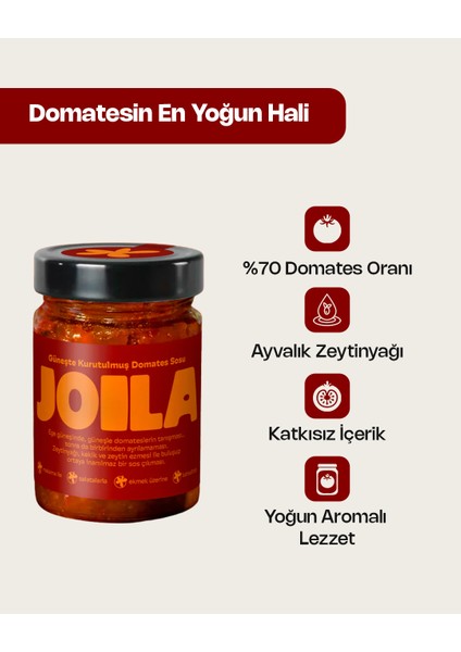 Güneşte Kurutulmuş Domates Sosu - 250gr