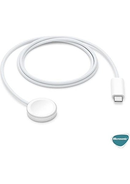 Series 9 41MM Için Masaüstü Manyetik Hızlı Şarj Aygıtı - Type-C Kablosu Beyaz modelleri