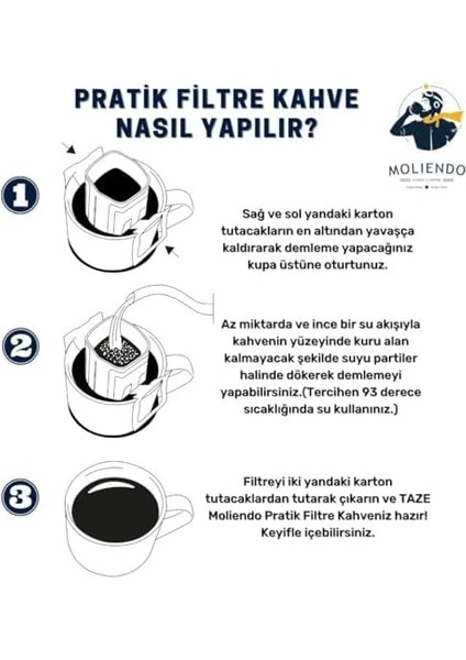 Moliendo Finest Coffee Brasil Bossa Nova Pratik Filtre Kahve 10X10 G