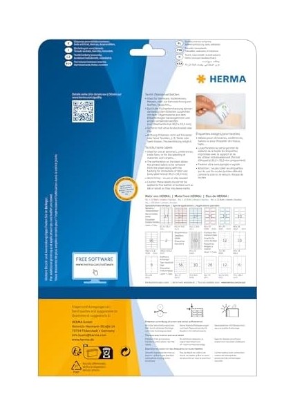 4587 Isim Etiketi, 10 Yaprak, 80 x 50 Mm, A4 Başına 10, 100 Adet, Kendinden Yapışkanlı, Yazdırılabilir, Asetat Ipek, Beyaz fiyatları