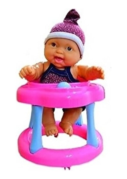 Yürüteçli Et Bebek Kız Çocuklar İçin Pembe Renkli 20 cm Boyunda fiyatları