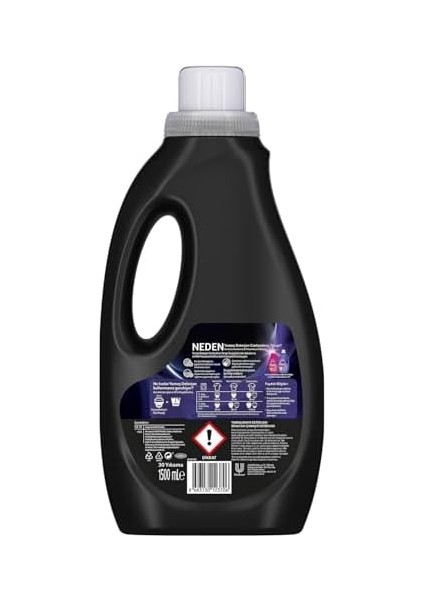 Yumoş Sıvı Bakım Deterjanı Siyah 30 Yıkama 1500 ml fiyatları