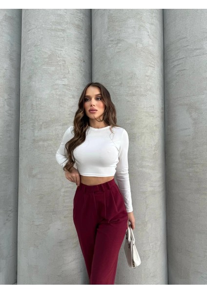 Mtxdpn Kancalı Pantolon Bordo (Beden: S) fiyatları