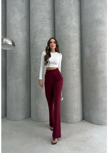 Mtxdpn Kancalı Pantolon Bordo (Beden: S) fırsatları
