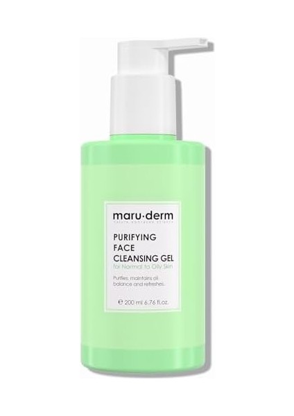 Maru.derm Karma ve Yağlı Ciltler Için Yüz Yıkama Jeli 200 ml