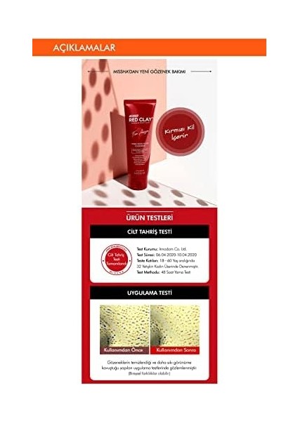 Mıssha Gözenekli Ciltler Için Amazon Kili Temizleyici 120ML Amazon Red Clay Pore Pack Foam Cleanser fiyatları