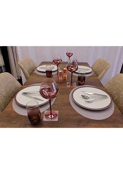 Oval Bambu Desen Kesim Servis 2 Adet 35X45 cm modelleri