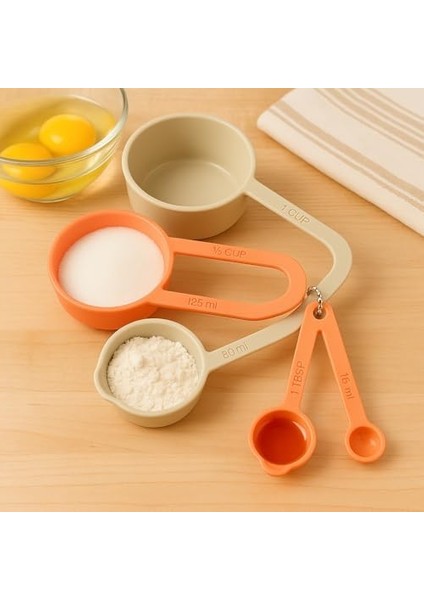 Store Çoklu Ölçü Kaşığı (Bej-Kavuniçi) fiyatları