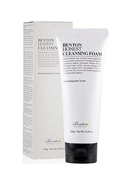 Benton Honest Cleansing Foam - Hassas Ciltlere Uygun Hafif Formüllü Temizleyici Köpük 1 Paket (1 x 150 G)