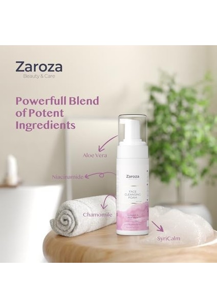 Zaroza Syricalm & Niacinamide Yüz Temizleme Köpüğü Normal ve Hassas Ciltler Için 150 ml fiyatları