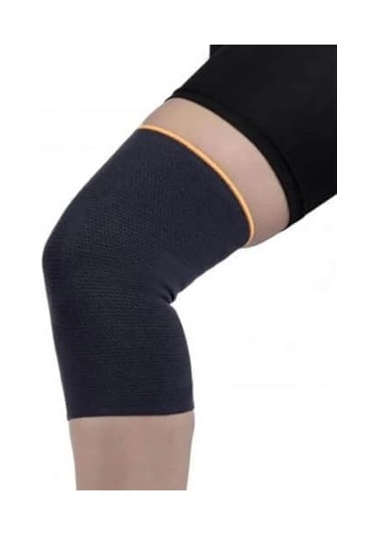 Long Way Unisex Siyah Elastik Dizlik,örgü Sport Dizlik, Örgü Diz Korsesi, (ARK-BRK-2112-XXLARGE)