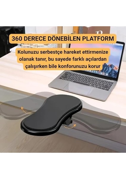 Masa Koltuk Için Kol Dayama Pedi Ayarlanabilir Dönebilen Bilgisayar Kol Dayanağı Kol Dayama Pedi Siyah fiyatları