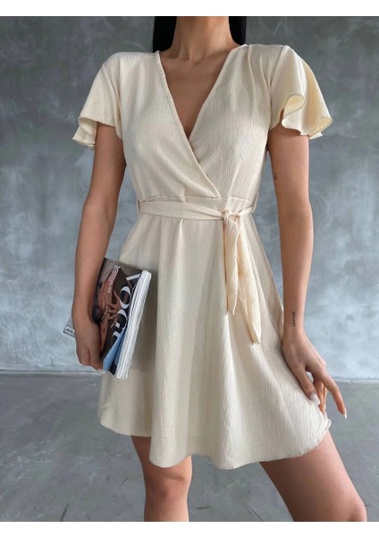 Mtxdpn Bürümcük Mini Boy Elbise Bej (Beden: Standart) indirimleri
