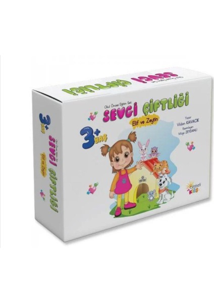 Bilgiseli Kıds +3 Yaş Sevgi Çiftliği Elif ve Zeytin Okul Öncesi Eğitim Seti