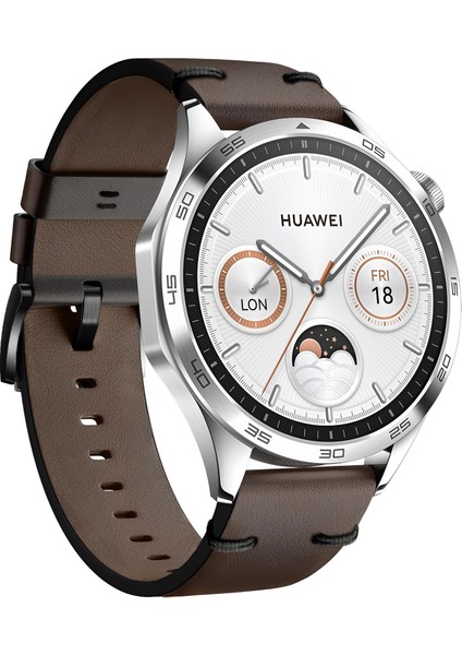 ile Uyumlu 22 mm El Yapımı Hakiki Deri Kordon Ekstra Yumuşak ve Konforlu Kullanım (Gt4/ 4 Pro/gt3/gt3 Pro/gt2/gt2 Pro) (Gear S3 Frontier/galaxy 46MM) (Kahverengi)