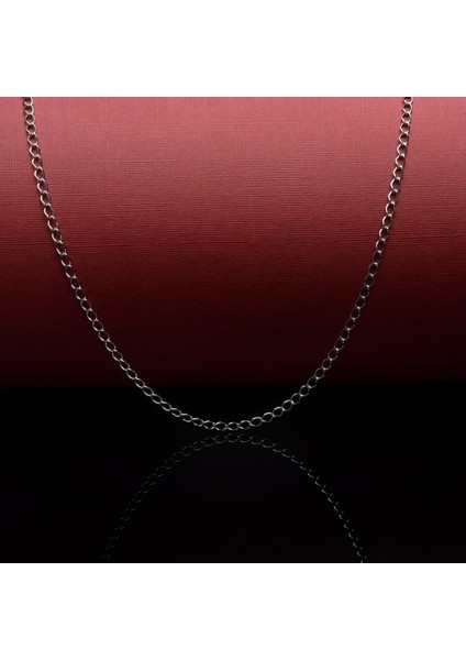 50 Mikron Rodyum Tek Bakla Rambo Gümüş Zincir fiyatları