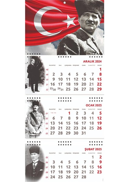Atatürk Gemici Duvar Takvimi - Ayyıldız