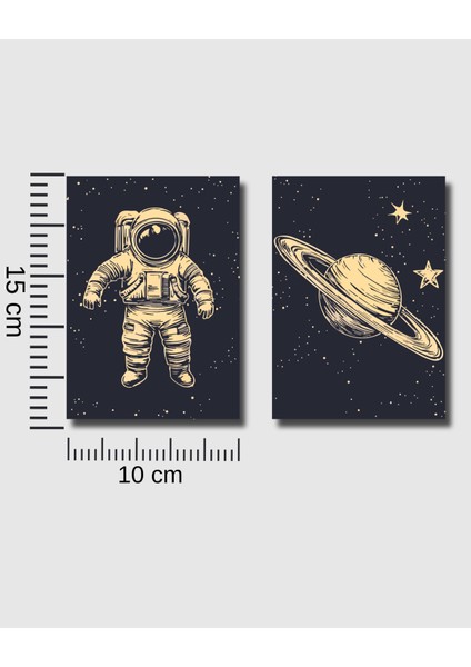 Uzay Temalı Poster Seti 6 Adet,çerçevesiz Astronot,roket,gezegen,çocuk Odası Duvar Dekoru indirimleri