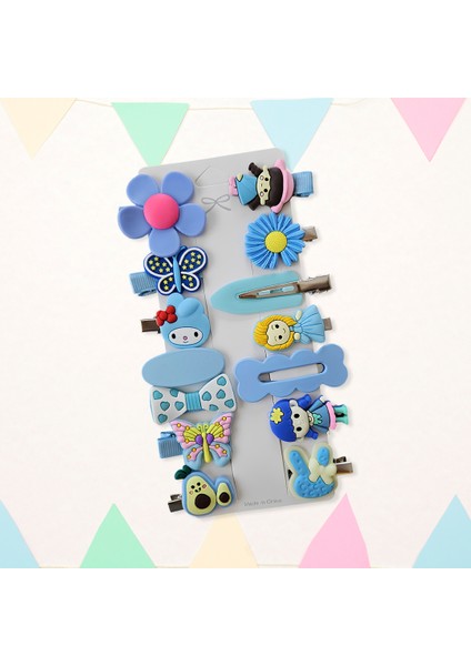 14’lü Figürlü Kız Bebek & Çocuk Toka Seti – Sevimli Renkli Saç Aksesuarı fiyatları