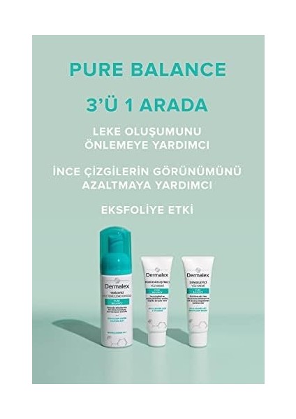 Dermalex Pure Balance Yüz Temizleme Köpüğü