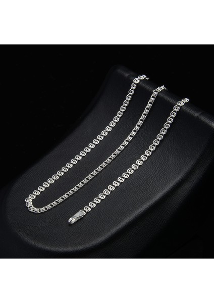 40 Mikron Love Gümüş Zincir