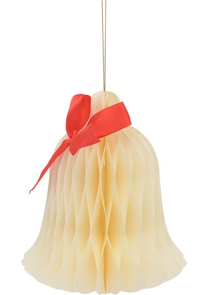 New Year Yılbaşı Çan Şekilli 3 Adet Ağaç Süsü 14,7 x 14,7 x 17,8 cm modelleri