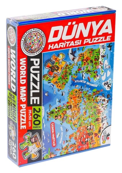 7375 Dünya Kültür Haritası Puzzle -Totteriq