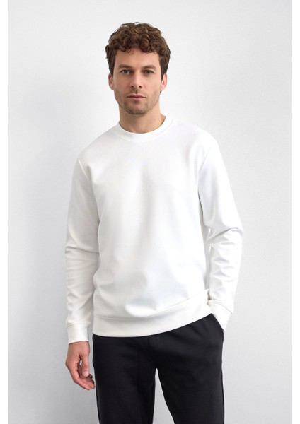 Pamuklu Regular Fit Bisiklet Yaka Sweat Erkek Sweat B35W12005 101