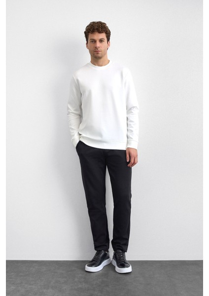 Pamuklu Regular Fit Bisiklet Yaka Sweat Erkek Sweat B35W12005 101 fiyatları