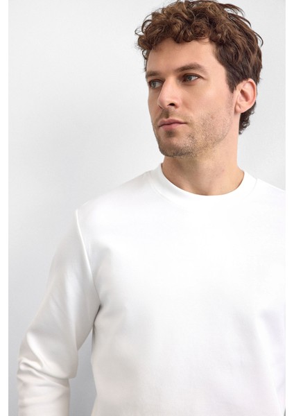 Pamuklu Regular Fit Bisiklet Yaka Sweat Erkek Sweat B35W12005 101 modelleri