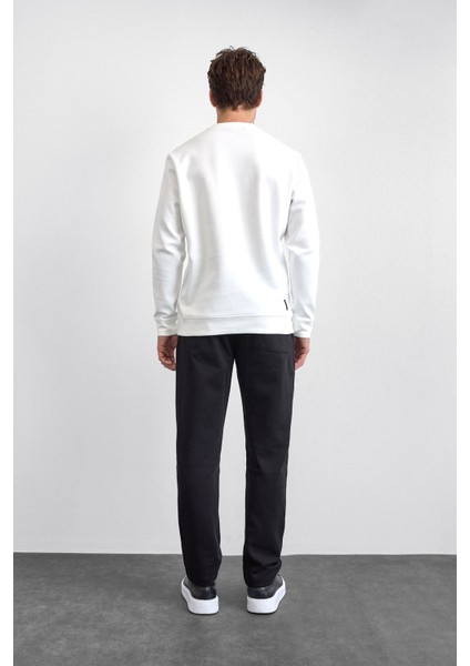 Pamuklu Regular Fit Bisiklet Yaka Sweat Erkek Sweat B35W12005 101 fırsatları