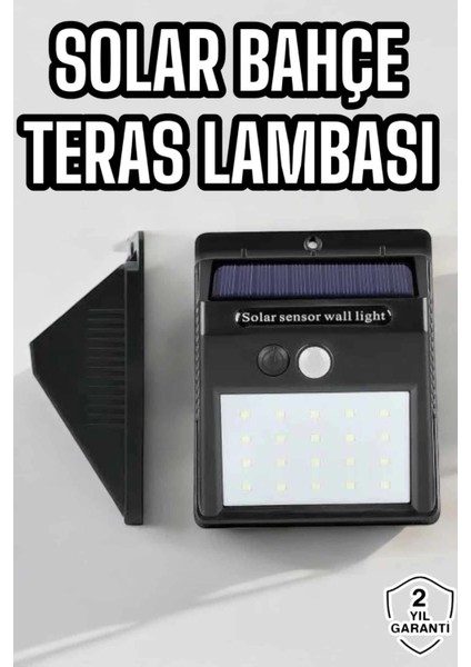 Bfs Güneş Enerjili Bahçe Lambası Solar Gece Aydınlatma Sensörlü Lamba