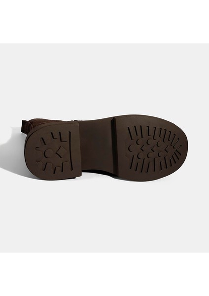 Kadın Kahve Metal Toka Detaylı Süet Deri Bot fırsatları