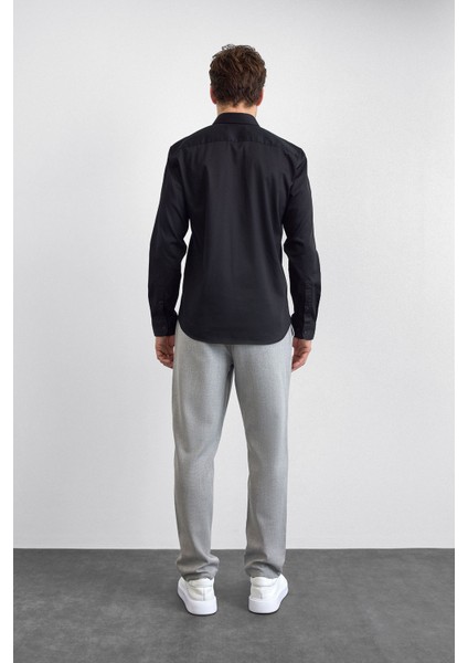 Pamuklu Regular Fit Düğmeli Yaka Uzun Kollu Gömlek Erkek Gömlek B35W20013 102 indirimleri