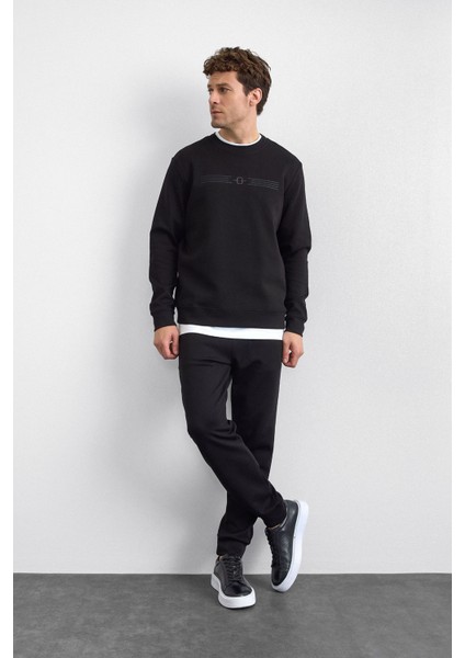 Pamuklu Regular Fit Bisiklet Yaka Sweat Erkek Sweat B35W12032 102 modelleri