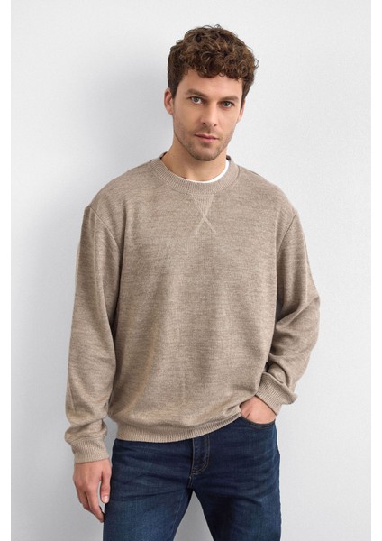 Regular Fit Bisiklet Yaka Basic Sweat Erkek Sweat B35W12015 160