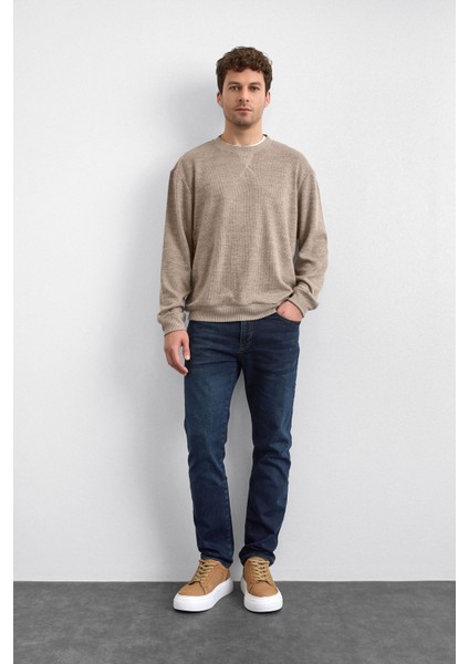 Regular Fit Bisiklet Yaka Basic Sweat Erkek Sweat B35W12015 160