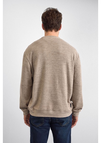 Regular Fit Bisiklet Yaka Basic Sweat Erkek Sweat B35W12015 160