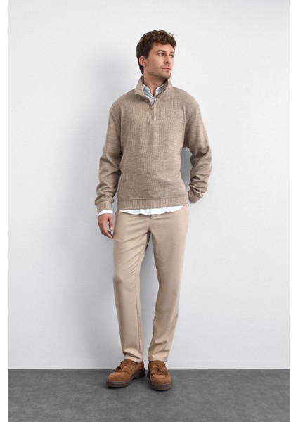 Regular Fit Yarım Fermuarlı Dik Yaka Sweat Erkek Sweat B35W12016 160 fiyatları