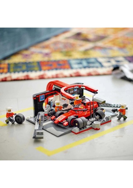 Bfs LEGO City Ferrari Arabalı F1 Pit Stop ve Pit Ekibi 60443 modelleri